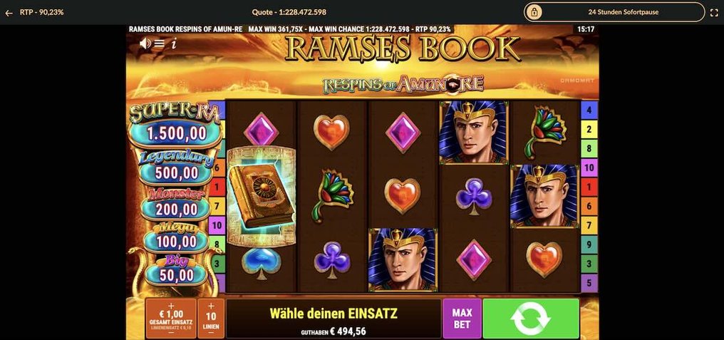 Ramses Book Login Bild